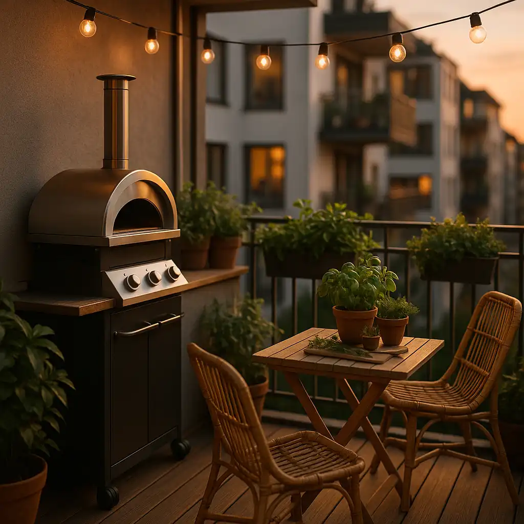 Sådan får du et komplet udekøkken på altanen