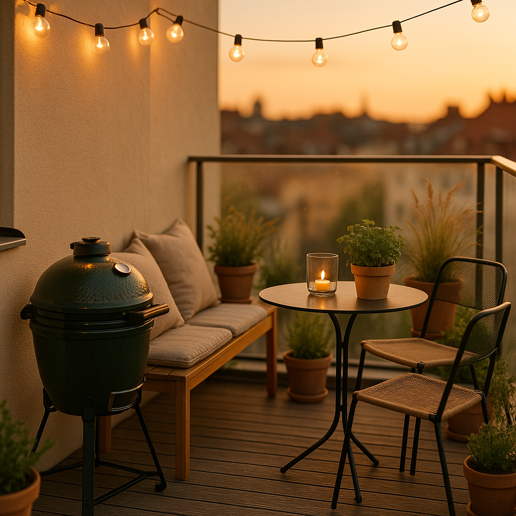 Altanindretning til sensommeraftener: stemning og plads