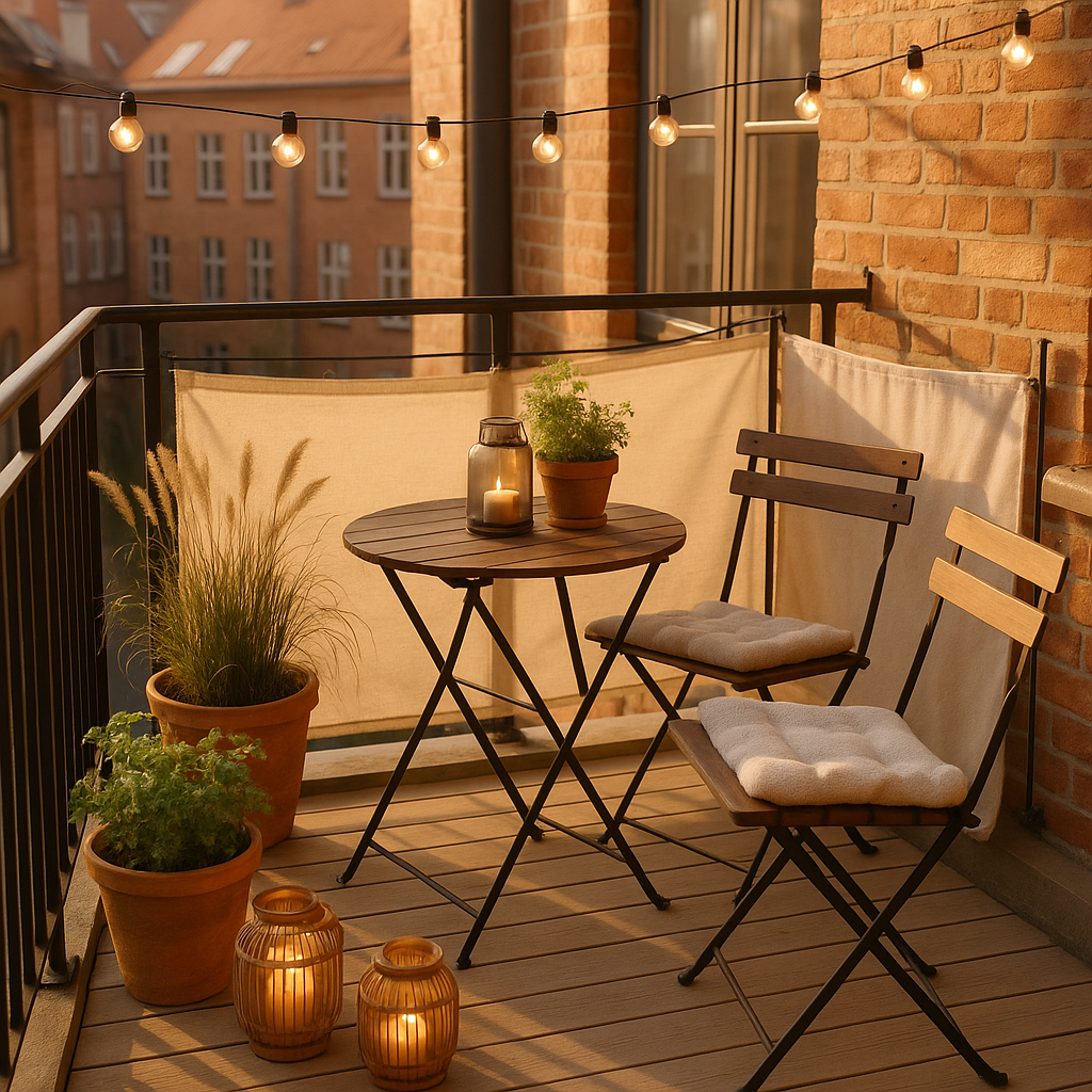 Små altaner, stor effekt: sådan skaber du plads